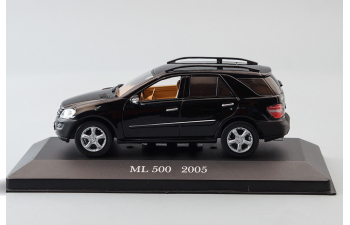 MERCEDES-BENZ ML 500 (2005), Mercedes-Benz Offizielle Modell-Sammlung 38, black