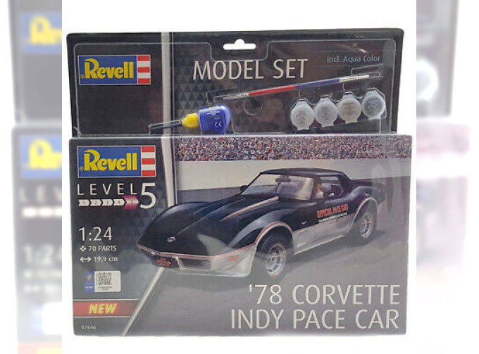 Сборная модель CHEVROLET Corvette 1978 (C3) Indy Pace Car (подарочный набор)