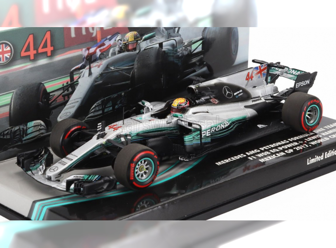 MERCEDES-BENZ GP F1  W08 Eq Power+ Team Mercedes Amg World Champion №44 Mexico Gp (2017) Lewis Hamilton, Black Silver