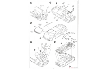 Сборная модель Lamborghini Gallardo