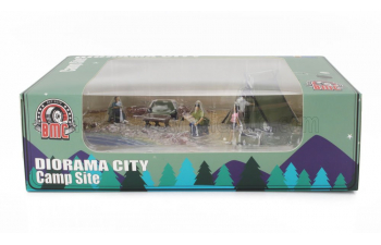 ACCESSORIES Diorama City Camp Site Whit Accessories And Figures, Various