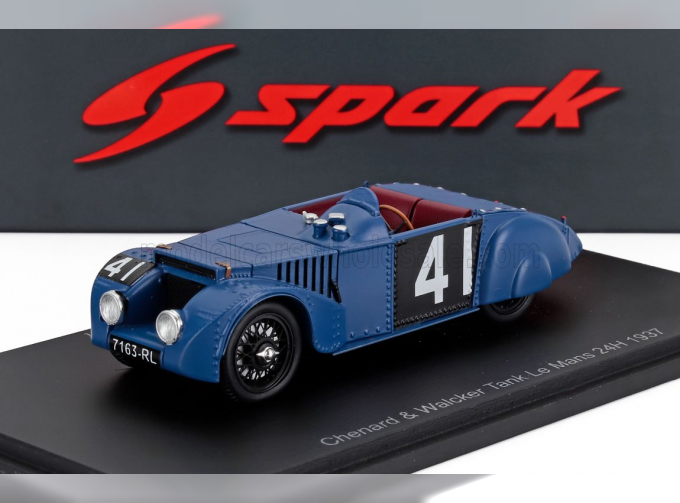 CHENARD & WALCKER Z1 Spider 1095cc S4 Team Yves Giraud Cabantous №41 24h Le Mans (1937) Yves Giraud Cabantous - Charles Rigoulot, Blue