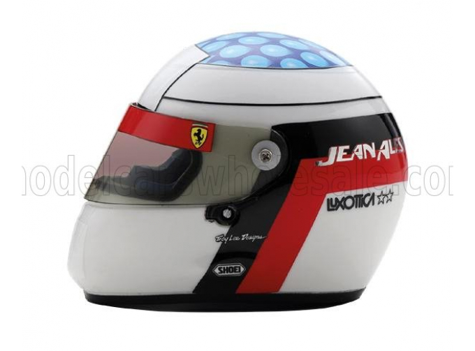 HELMET F1 Casco Helmet Jean Alesi 412 T2 Team Ferrari Season (1995), Red Black White