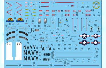 Декаль для P-8A Poseidon VX-1 with stencils