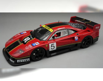 FERRARI F40 Lm N 5 Rendering Version (1996) Stefano Bucci - Con Vetrina - With Showcase, Red Black