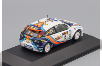 FORD FOCUS WRC #6 C.SAINZ - L.MOYA Winner CYPRUS RALLYE 2000, white / blue