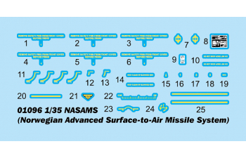 Сборная модель Зенитно-ракетный комплекс NASAMS (Norwegian Advanced Surface-to- Air Missile System)