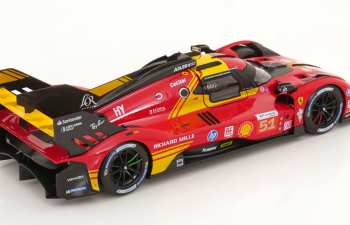 FERRARI 499p 3.0l Turbo V6 Team Ferrari Af Corse №51 3rd 24h Le Mans (2024) Alessandro Pier Guidi - James Calado - Antonio Giovinazzi, Red