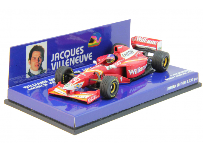 WILLIAMS Mecachrome F1 Launch Version J. Villeneuve World Champion (1977), red