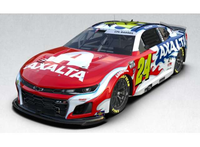 Chevrolet #24 William Byron *Axalta Patriotic*, red/white/blue 2025
