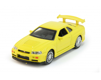 NISSAN Skyline GT-R (R34), yellow