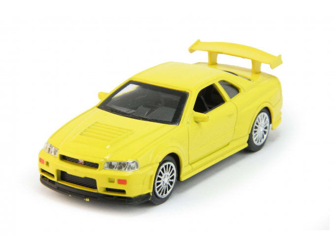 NISSAN Skyline GT-R (R34), yellow