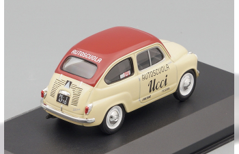 FIAT 600 "AUTOSCUOLA UCCI" 1955 Beige/Maroon