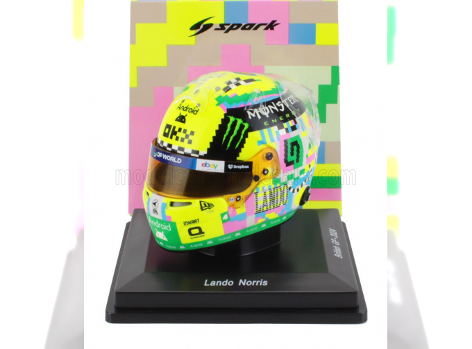 BELL HELMET Casco Helmet F1 Lando Norris Team Mclaren №4 3rd British Gp (2024)