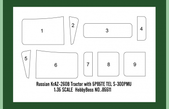 Сборная модель Российский тягач КрАЗ-260Б с ЗРК С-300ПМУ 