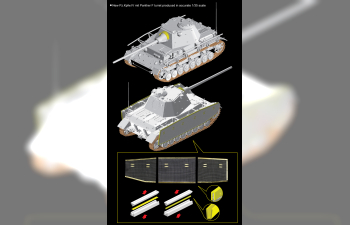 Сборная модель Танк Pz.Kpfw.IV mit Panther F Turret