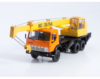 Автокран КС-3575А (53213), оранжевый / желтый