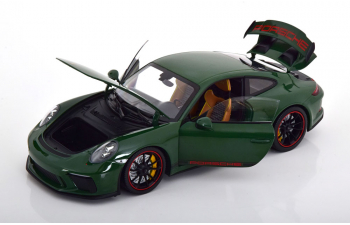 PORSCHE 911 (991) GT3 (2018), dark green/red