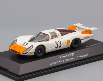 PORSCHE 908 #33 R.Stommelen - J.Neerpasch Le Mans (1968), white / orange