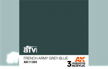 Акриловая краска FRENCH ARMY GREY-BLUE (французская армия серо- синий) 17 мл