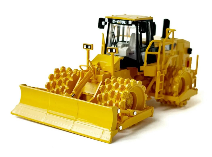 Каток грунтоуплотнительный, желтый