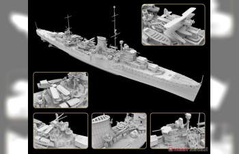 Сборная модель HMS Ajax 1939 Deluxe Edition