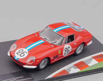 FERRARI 275 GTB Competizione 24h Le Mans Drivers: G.Biscaldi / M.Bourbone-Parme #26 (1966), red