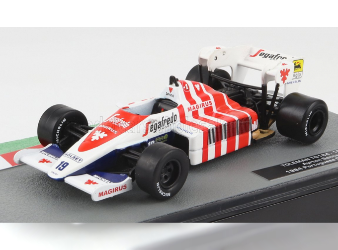 TOLEMAN F1 Tg184 Hart Turbo N 19 Portugal Gp 1984 Ayrton Senna, Blue White Red