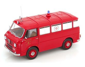 ALFA ROMEO F-12 Vigili Del Fuoco Ambulanza - Fire Engine Ambulance - (1968), red