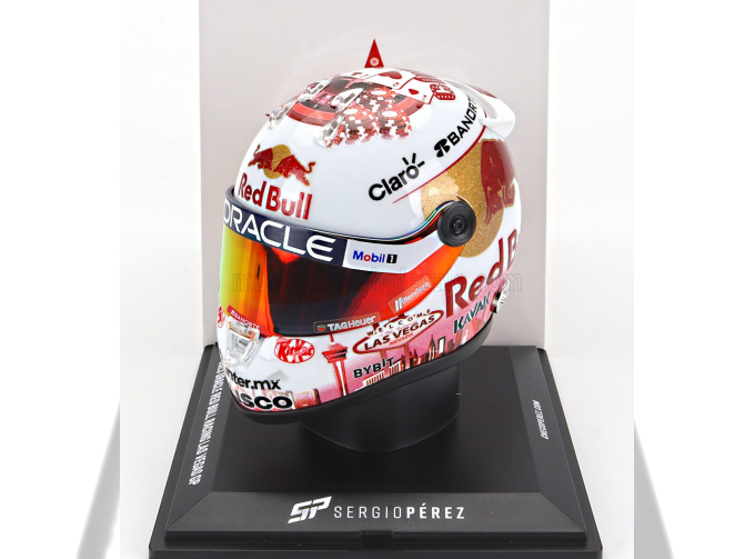 SCHUBERTH HELMET Casco Helmet F1 Sergio Perez Team Oracle Red Bull Racing N11 Las Vegas Gp (2023), White Gold Red