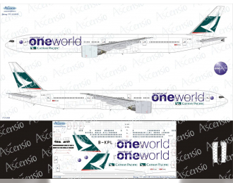 Декаль для boein 777-300ER (One World)