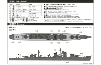 Сборная модель Эсминец Императорского флота Японии HATSUZUKI