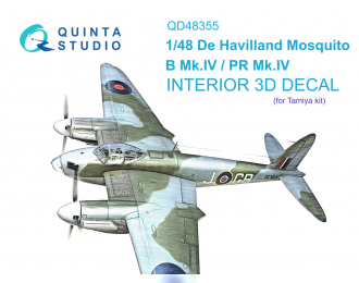 3D Декаль интерьера кабины DH Mosquito B Mk.IV/PR Mk.IV (Tamiya)