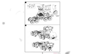 Сборная модель тягач повышенной мобильности M983A2+BGM-109