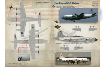 Декаль Lockheed P-3 Orion The complete set 2 leaf