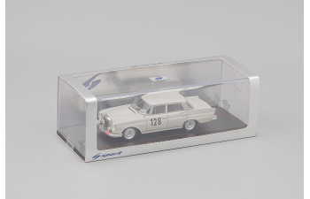 MERCEDES-BENZ 220 SE №128 Winner Rally Monte-Carlo (W.Schock - R.Moll) 1960, grey