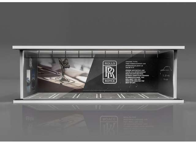 Parking Garage *Rolls Royce with light*, black/white