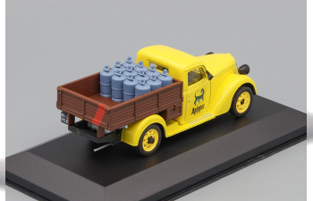 FIAT 1100 Elr Camioncino Pick-up Agipgas 1954, Yellow Brown