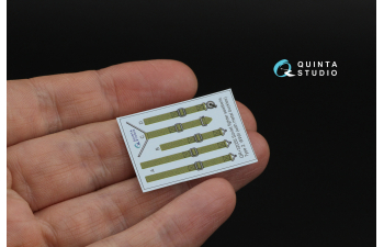 3D Декаль Комплект ремней для самолета ВВС РККА тип 2, ВОВ (с металлическими пряжками) (для всех моделей)