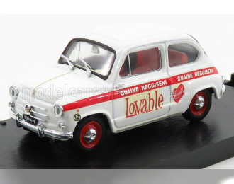 FIAT 600D - ABBIGLIAMENTO INTIMO LOVABLE (1965), WHITE RED