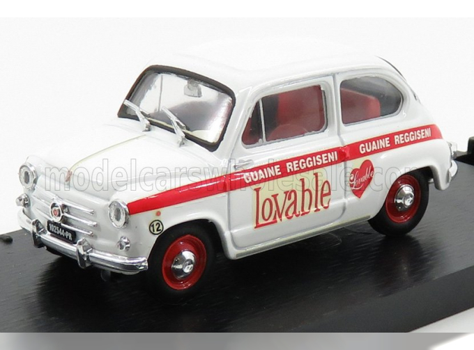 FIAT 600D - ABBIGLIAMENTO INTIMO LOVABLE (1965), WHITE RED