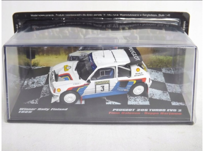 PEUGEOT 205 Turbo 16 T.Salonen - S.Harjanne #3 из серии RALLY CARS