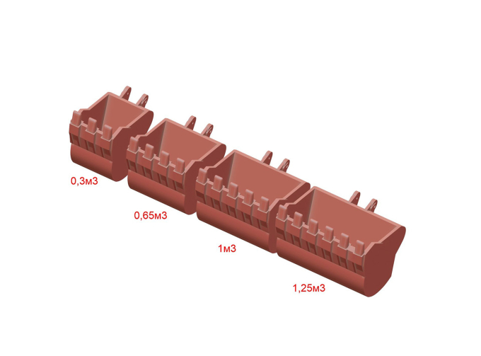 Ковш 1м3 на ЭО-4124