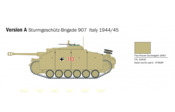 Сборная модель TANK Stug Iii Sturmhaubitze 105 Military 1944