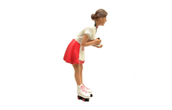 FIGURES Grace - Cameriera Drive In - Woman Drive Thru Waitress, White Red