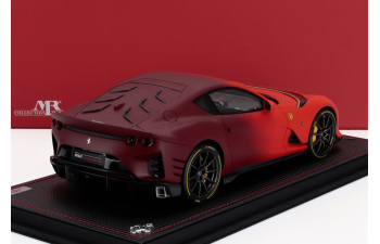 FERRARI 812 Competizione (2022) - Con Vetrina - With Showcase, Rosso F1 Matt - Red