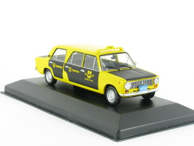 LADA 2101 Limousine (Santiago de Cuba, 1995), серия Collection Les Taxis du monde 10, желтый с черным