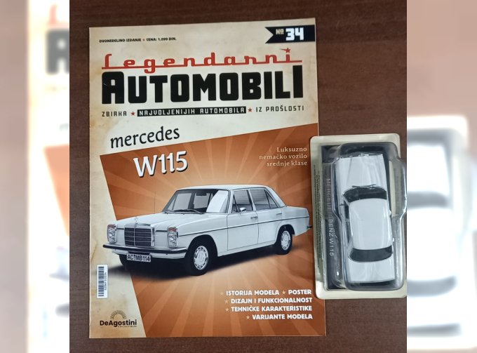 MERCEDES-BENZ W115, Legendarni Automobili 34