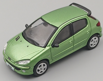 PEUGEOT 206 4-door (1998), green metallic