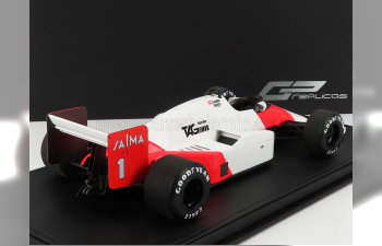 McLAREN F1 Mp4/2b N 1 Season 1985 Niki Lauda - Con Vetrina - With Showcase, White Red